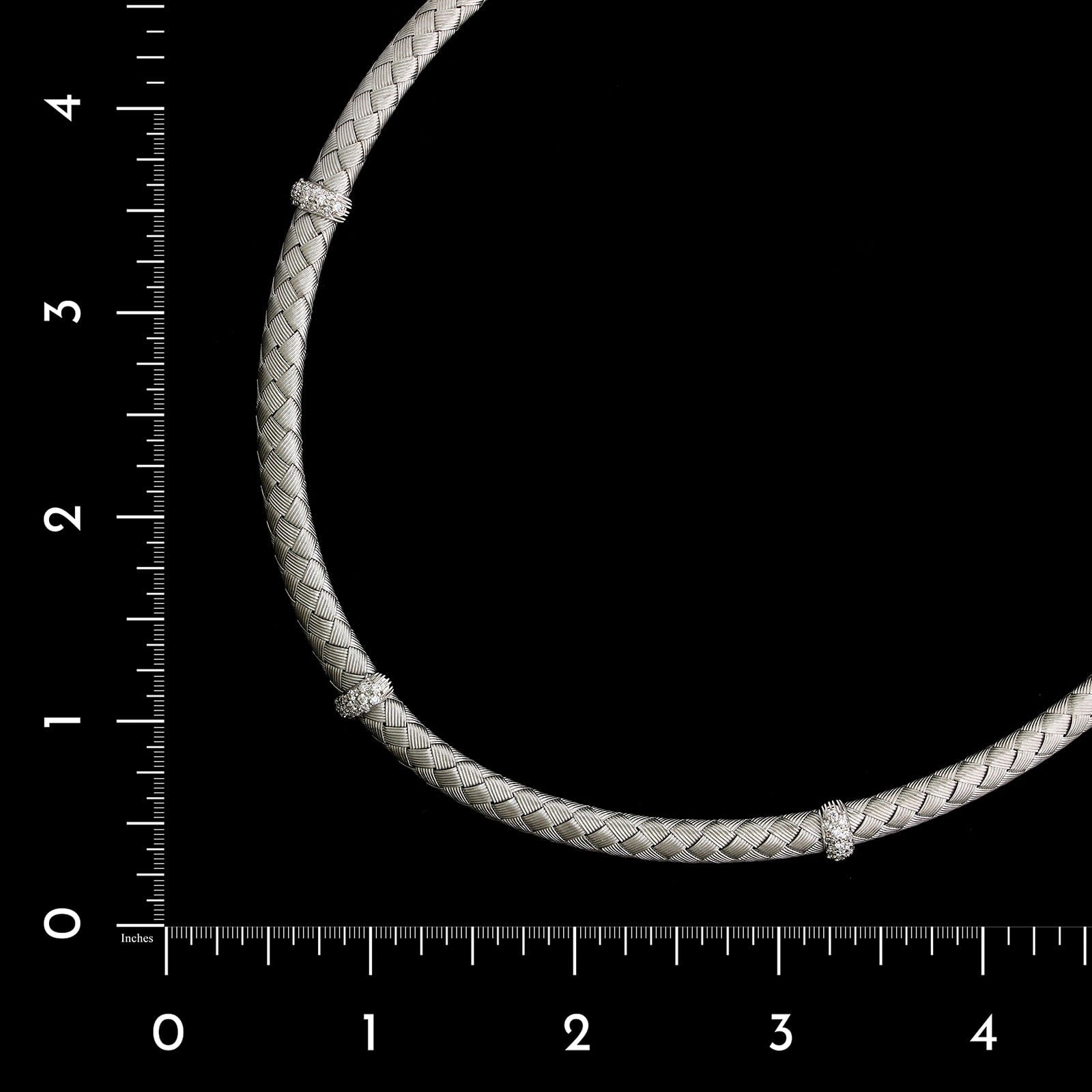 Roberto Coin 18K White Gold Estate Diamond Necklace