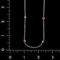18K White and Rose Gold Estate Diamond Necklace