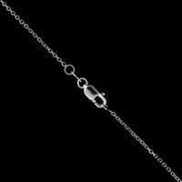 14K White Gold Estate Sapphire and Diamond Halo Pendant