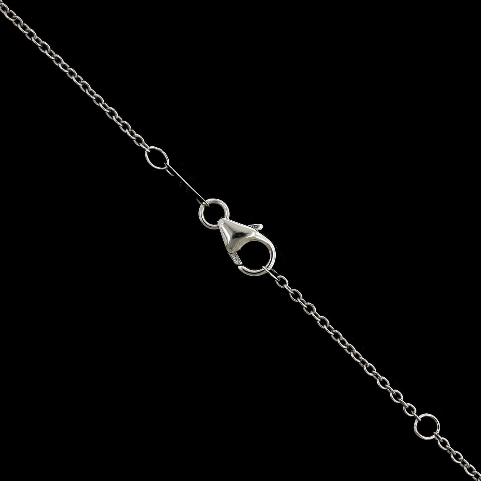 14K White Gold Estate Diamond Necklace