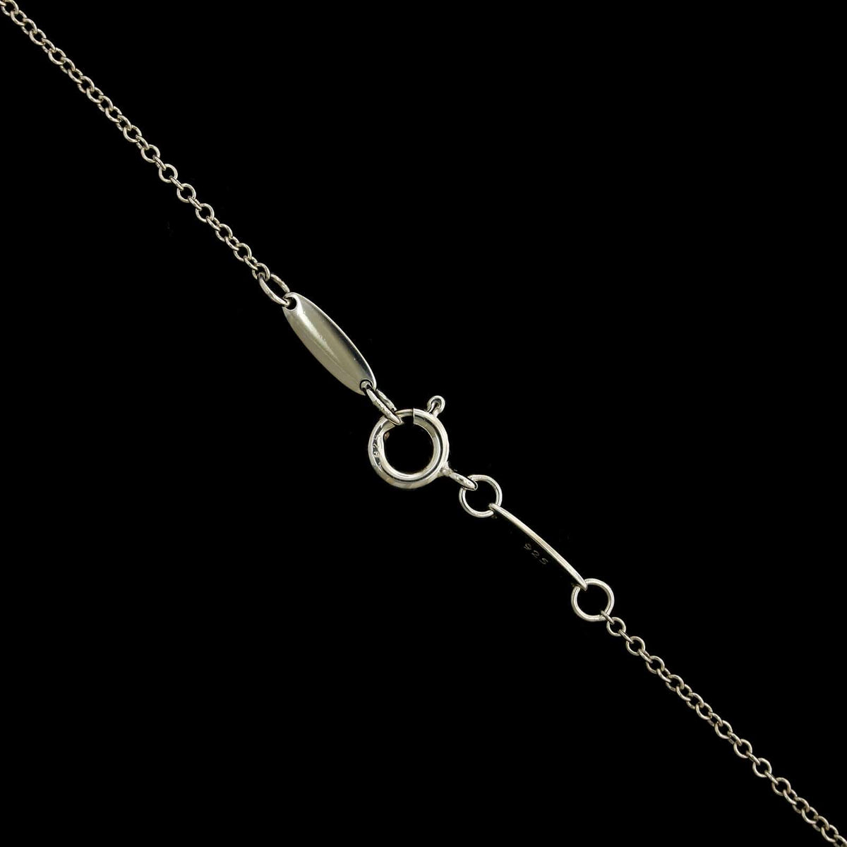Tiffany & Co. Sterling Silver Estate Elsa Peretti Teardrop Necklace