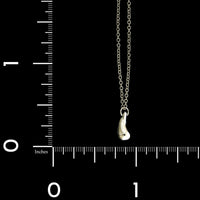 Tiffany & Co. Sterling Silver Estate Elsa Peretti Teardrop Necklace