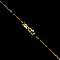 Vintage 14K Yellow Gold Estate Gem-set Lavalier Pendant