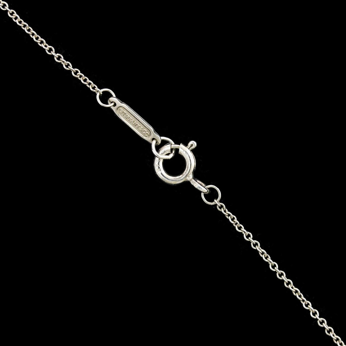 Tiffany & Co. Sterling Silver Estate Open Heart Pendant