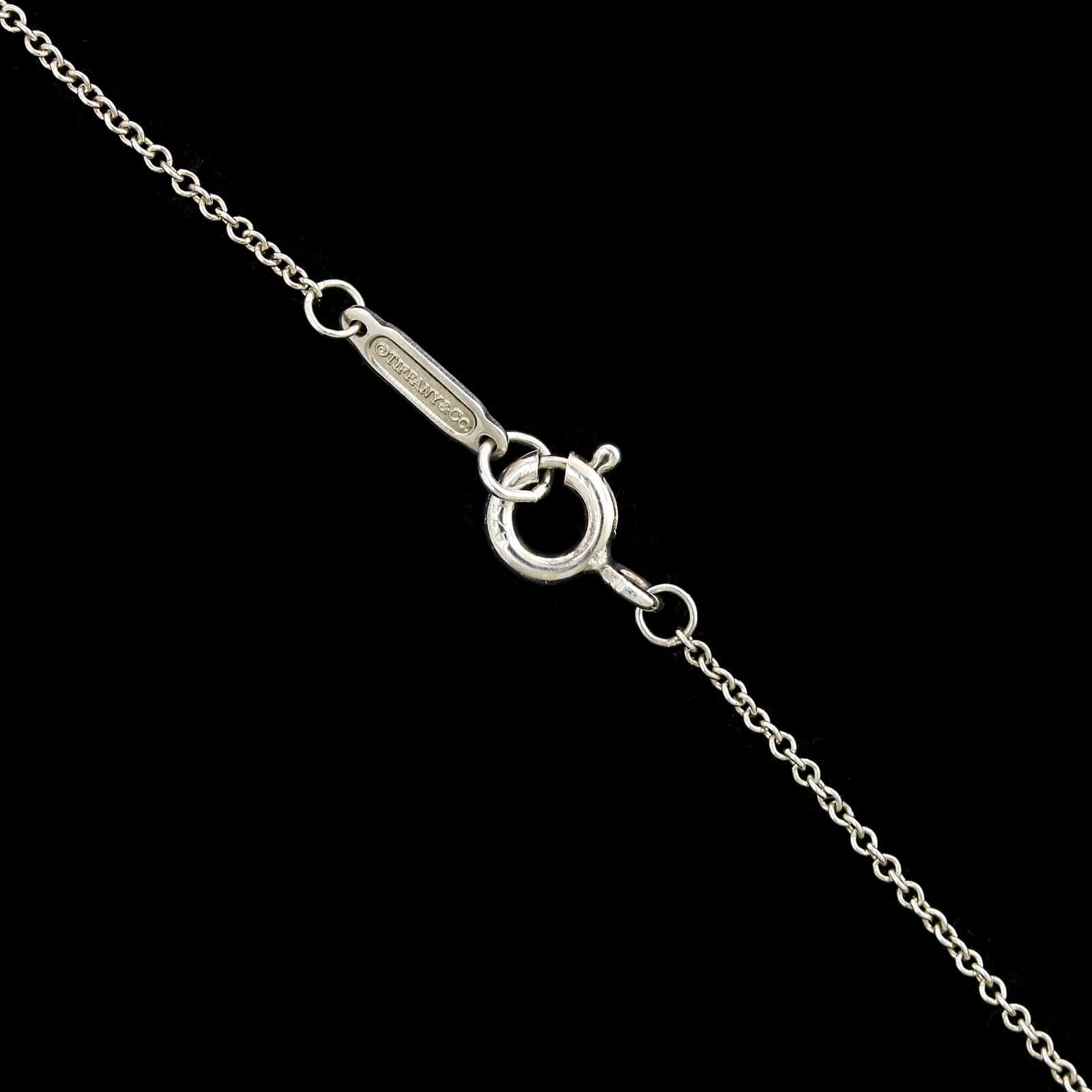 Tiffany & Co. Sterling Silver Estate Open Heart Pendant