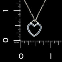 Tiffany & Co. Sterling Silver Estate Open Heart Pendant