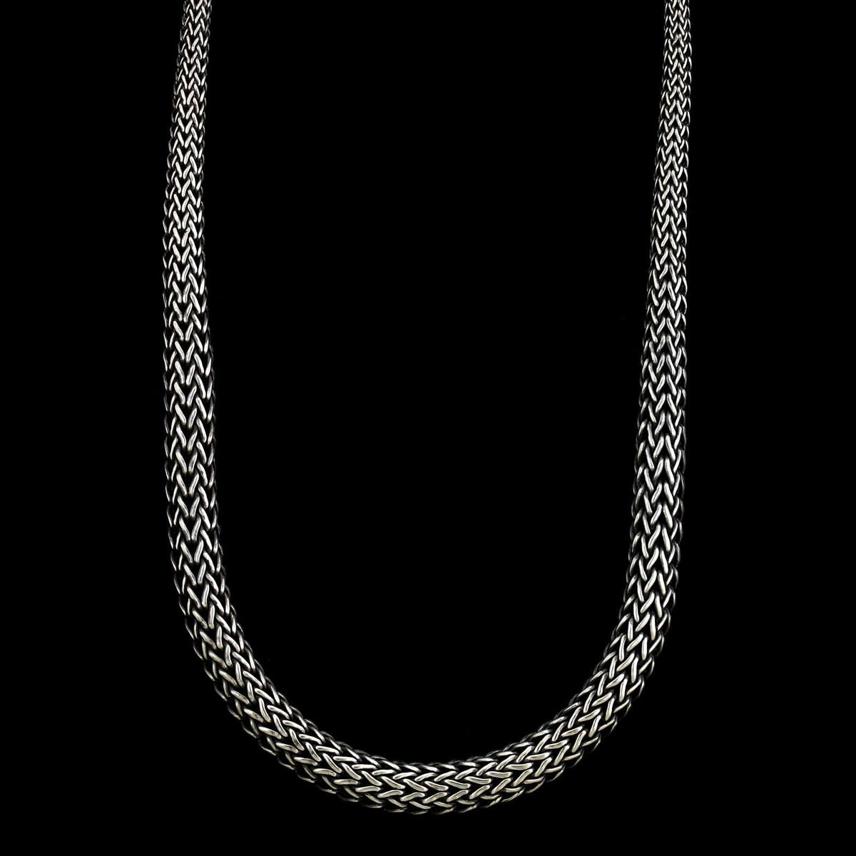 John Hardy Sterling Silver Estate Graduated Classic Chain Necklace