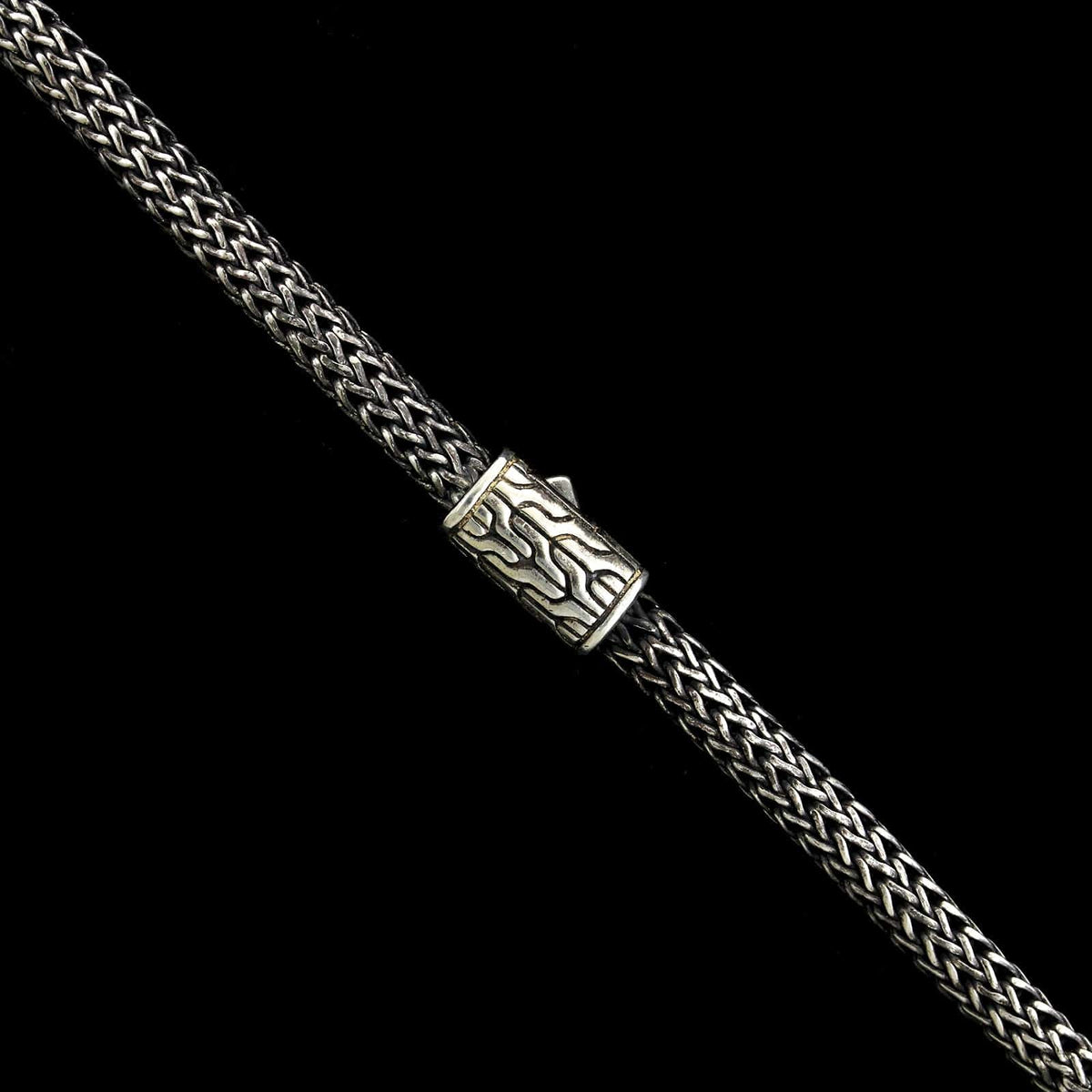 John Hardy Sterling Silver Estate Graduated Classic Chain Necklace