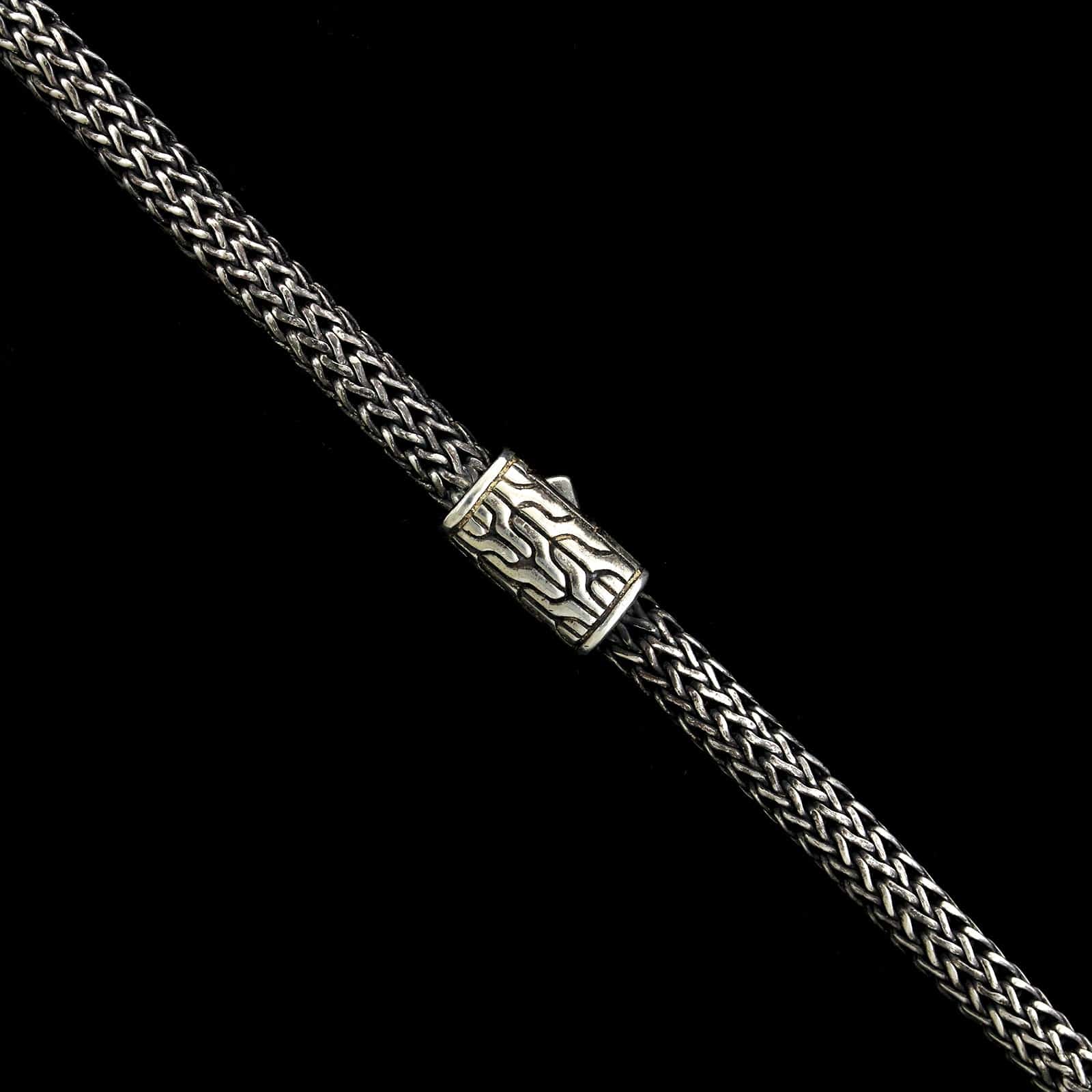 John Hardy Sterling Silver Estate Graduated Classic Chain Necklace