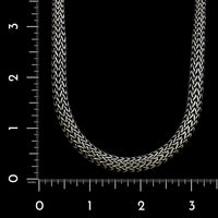 John Hardy Sterling Silver Estate Graduated Classic Chain Necklace