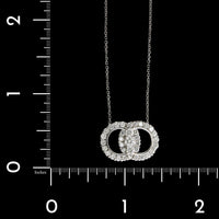 14K White Gold Estate Diamond Necklace