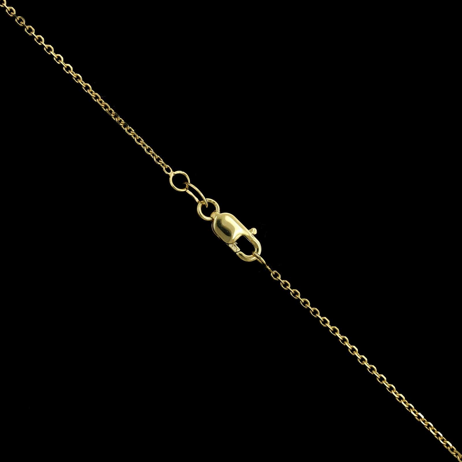 14K Yellow Gold Estate Tanzanite and Diamond Pendant