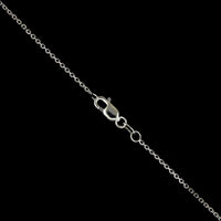 14K White Gold Estate Emerald and Diamond Heart Pendant