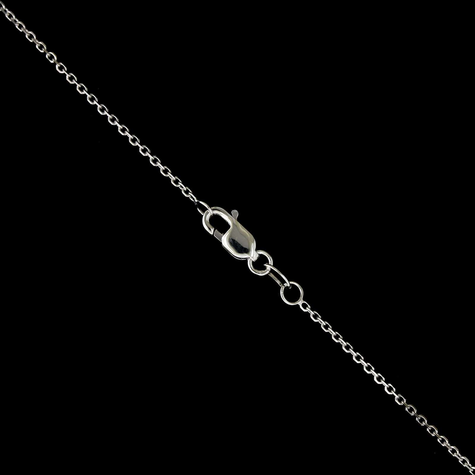 14K White Gold Estate Emerald and Diamond Heart Pendant