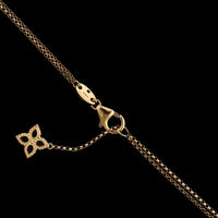 Roberto Coin 18K Rose Gold Estate Princess Flower Black Diamonds Pendant