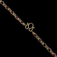 18K Yellow Gold Estate Ruby Necklace