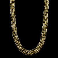 18K Yellow Gold Estate Fancy Link Necklace