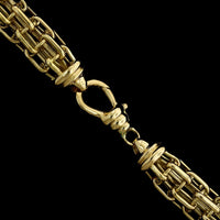 18K Yellow Gold Estate Fancy Link Necklace