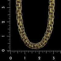 18K Yellow Gold Estate Fancy Link Necklace
