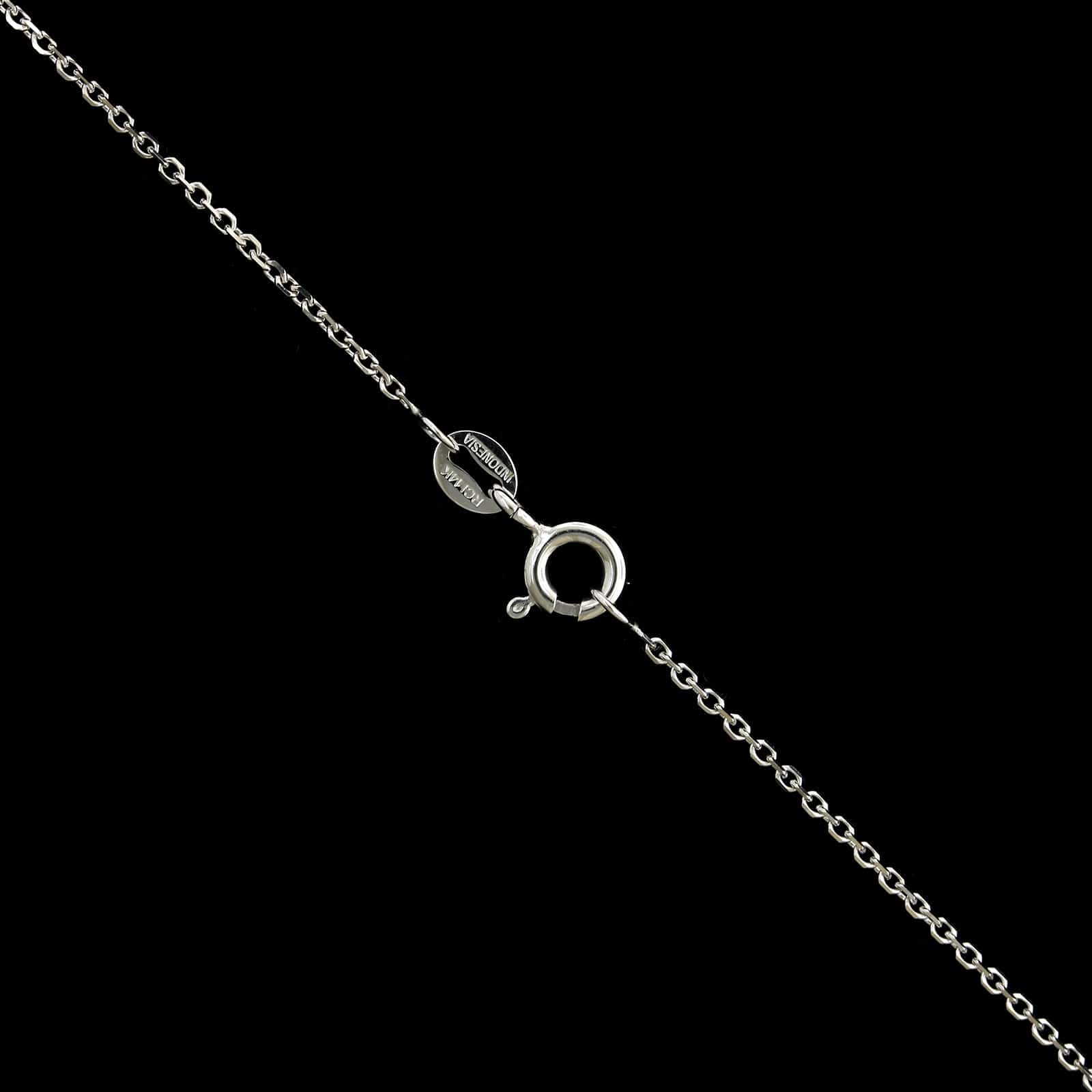 14K White Gold Estate Marquise Diamond Pendant