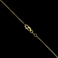 14K Yellow Gold Estate Garnet and Diamond Pendant