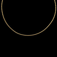 14K Yellow Gold Estate Twisted Collar Necklace