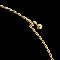 14K Yellow Gold Estate Twisted Collar Necklace