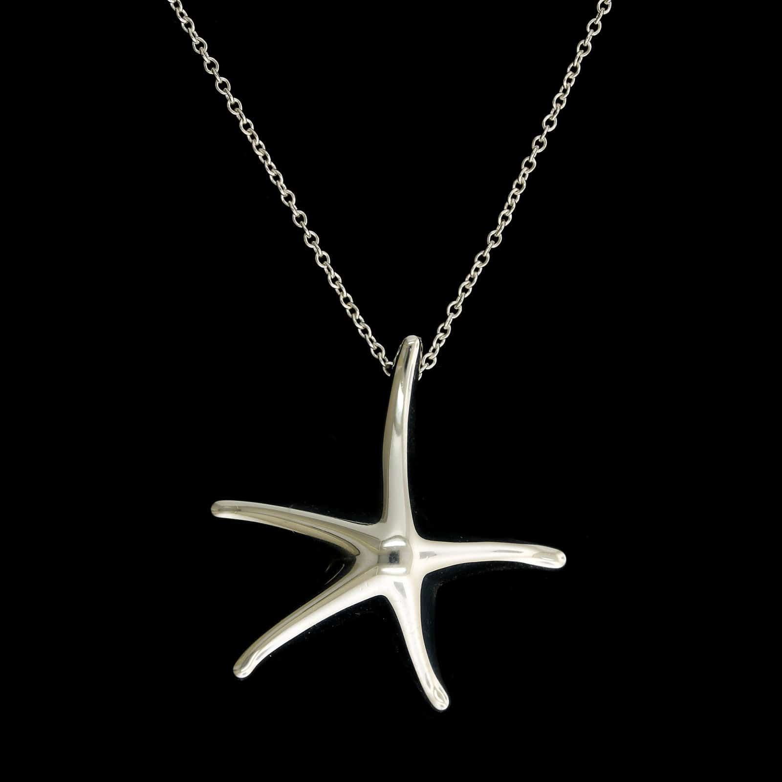 Tiffany & Co. Elsa Peretti Sterling Silver Estate Starfish Pendant