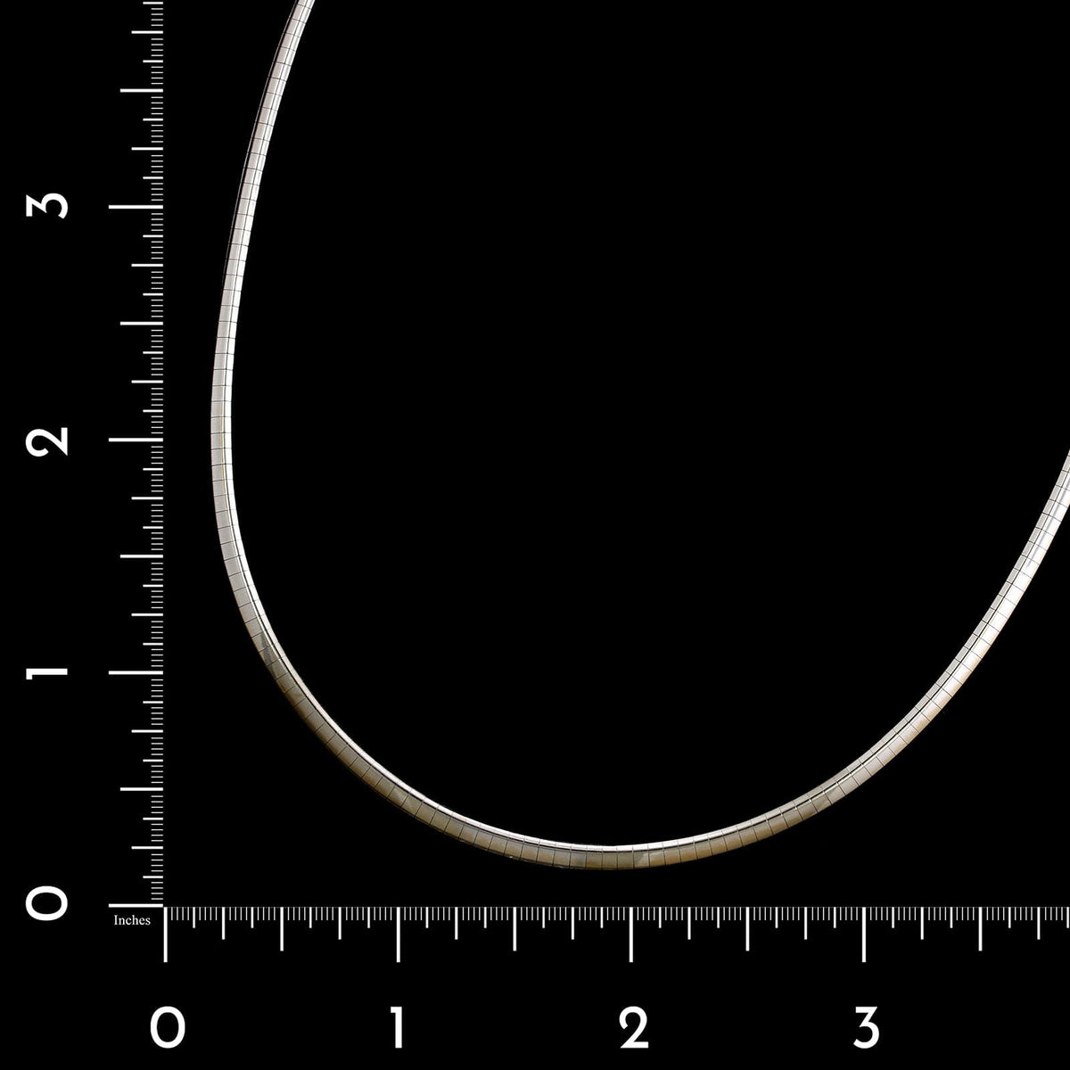 14K White Gold Estate Omega Necklace