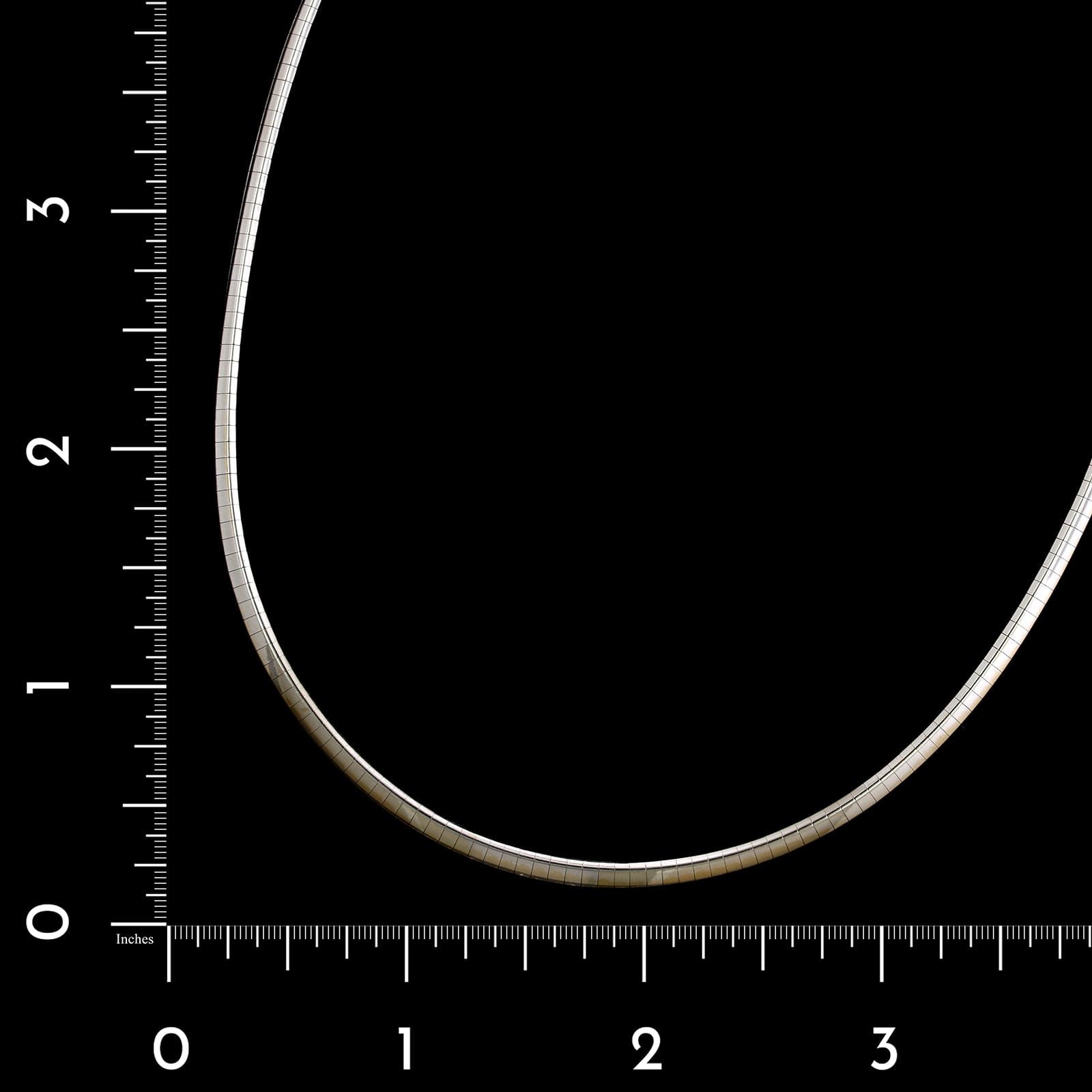 14K White Gold Estate Omega Necklace