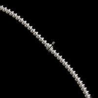 Carlo Weingrill 18K White Gold Estate Diamond Tubogas Necklace