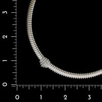 Carlo Weingrill 18K White Gold Estate Diamond Tubogas Necklace