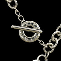 Tiffany & Co. Sterling Silver Estate Heart Toggle Necklace
