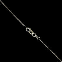 18K White Gold Estate Diamond Pendant Necklace