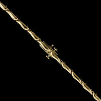 14K Yellow Gold Estate Diamond Necklace