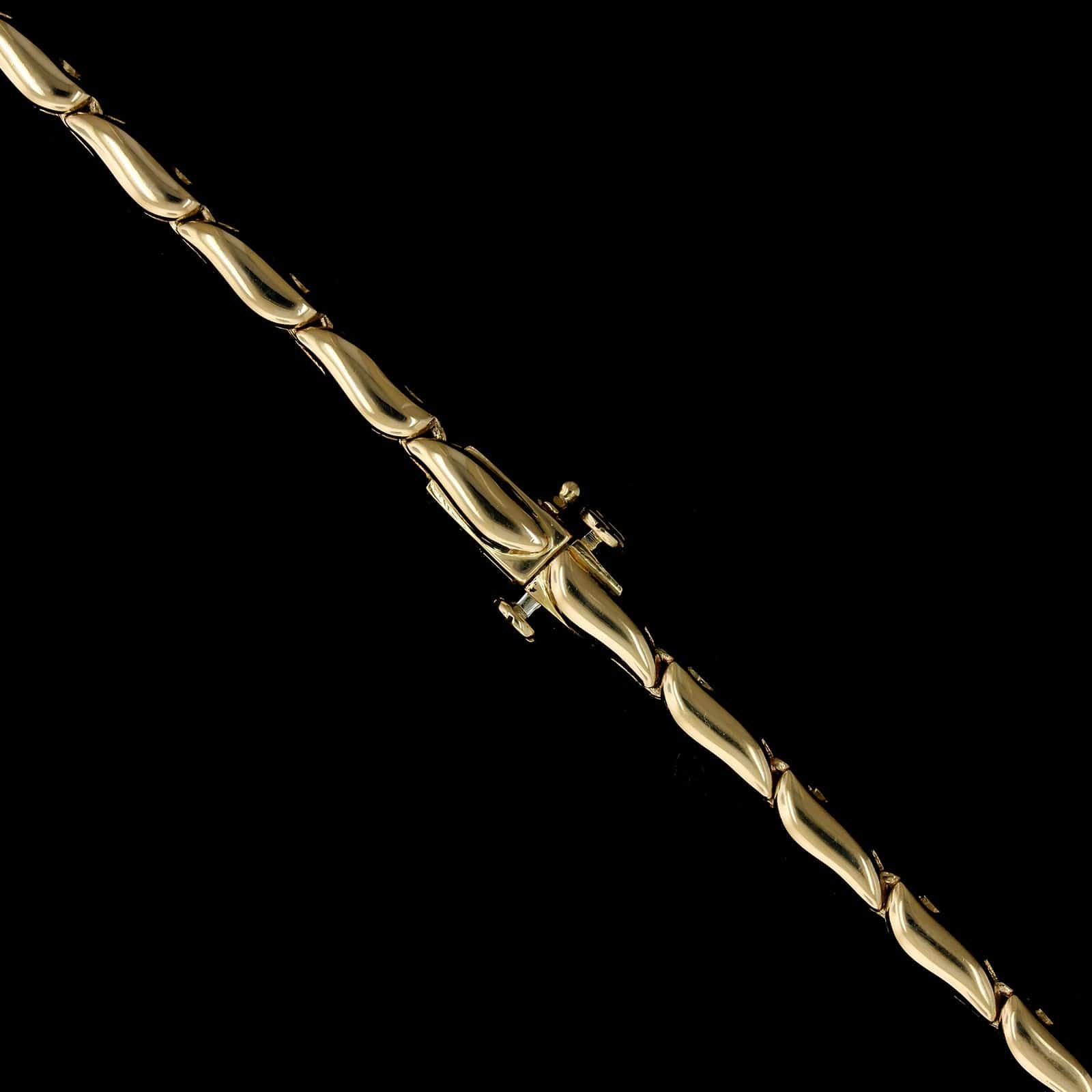 14K Yellow Gold Estate Diamond Necklace
