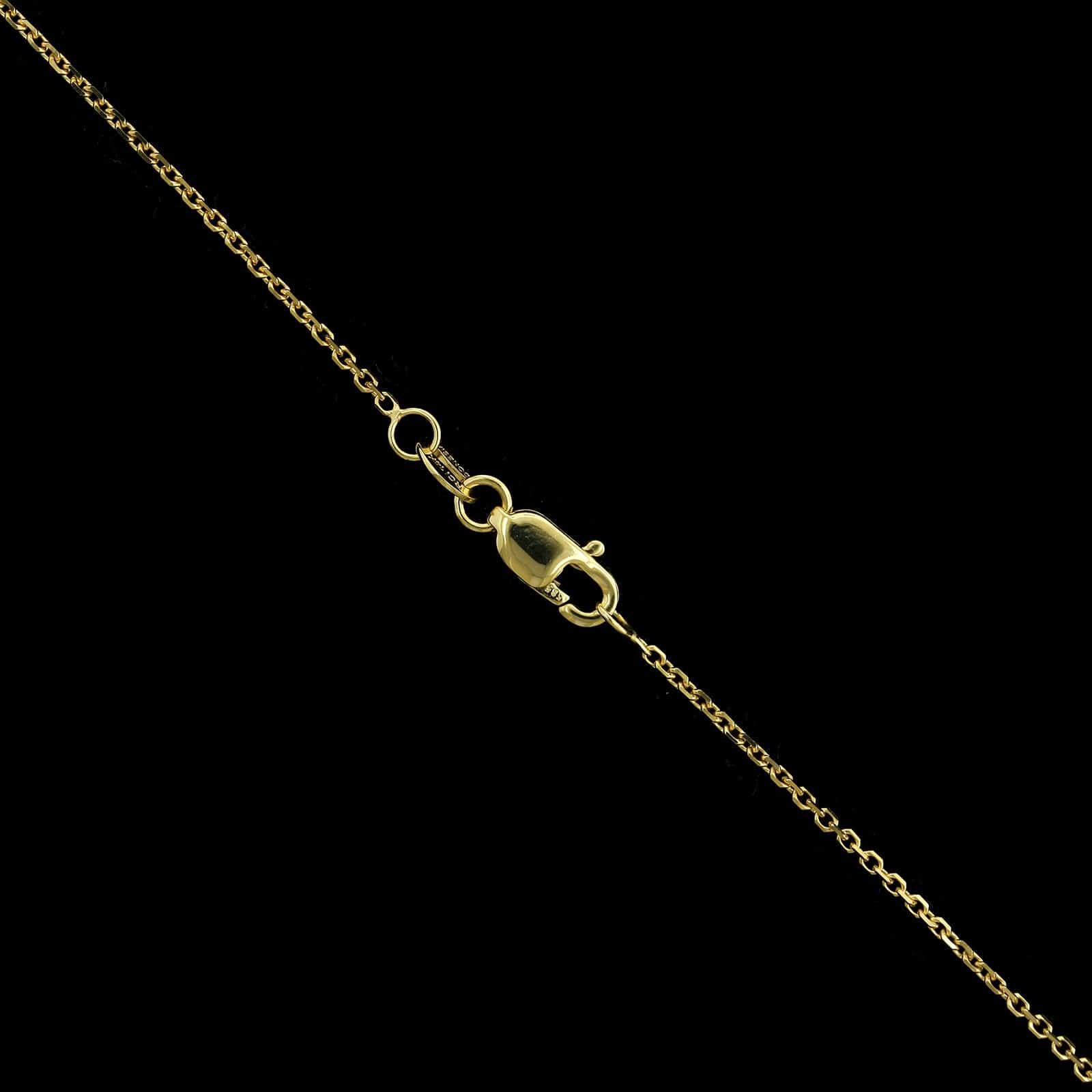 14K Yellow Gold Estate Diamond Pendant