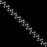 Jack Kelege 18K White Gold Estate Black Rhodium Diamond Necklace
