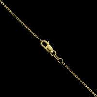 14K Yellow Gold Estate Diamond Pendant Necklace