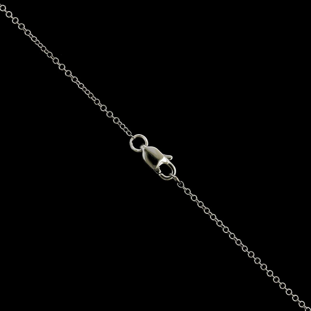 14K White Gold Estate Diamond Necklace