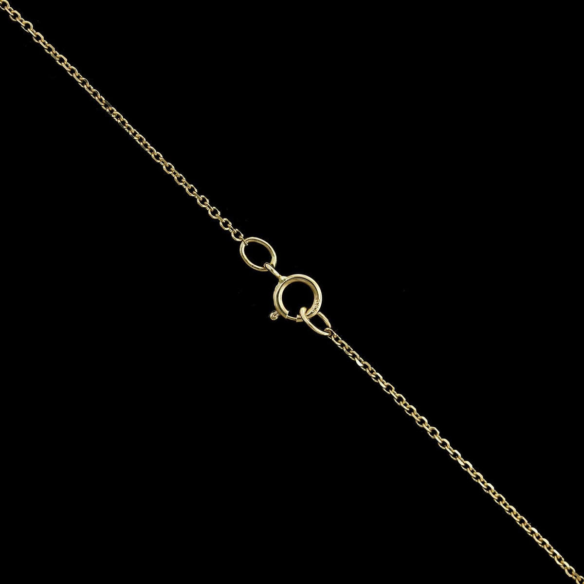 14K Yellow Gold Estate Ruby and Diamond Heart Pendant