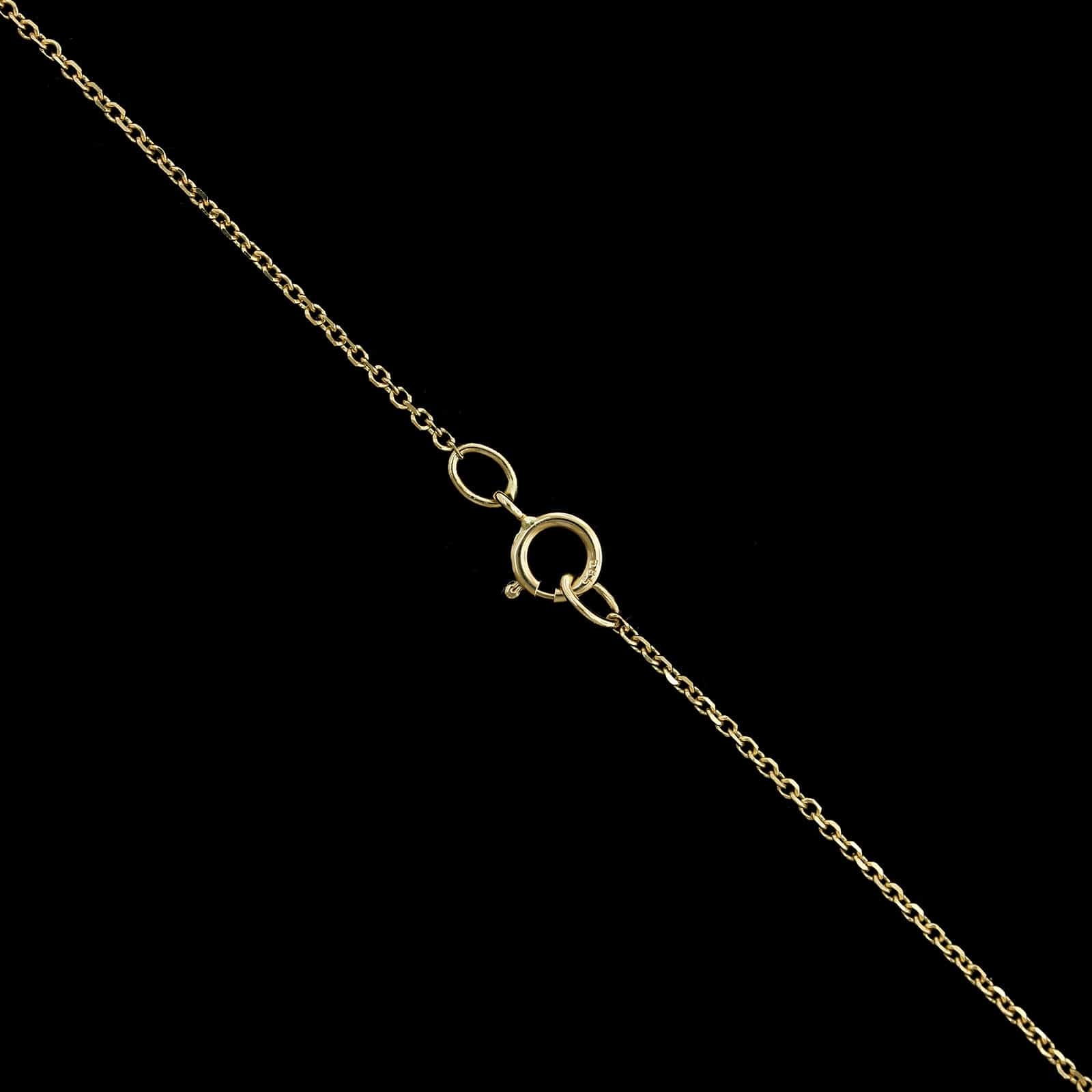 14K Yellow Gold Estate Ruby and Diamond Heart Pendant