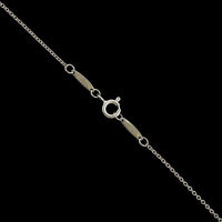 Tiffany & Co. Sterling Silver Estate Elsa Peretti 'Diamonds by the Yard' Open Heart Necklace