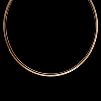 14K Rose and White Gold Estate Reversable Omega Necklace