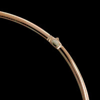 14K Rose and White Gold Estate Reversable Omega Necklace