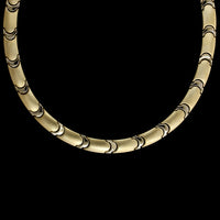 14K Two-tone Gold Estate Fancy Link Necklace