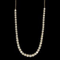 14K Yellow Gold Estate Diamond Necklace