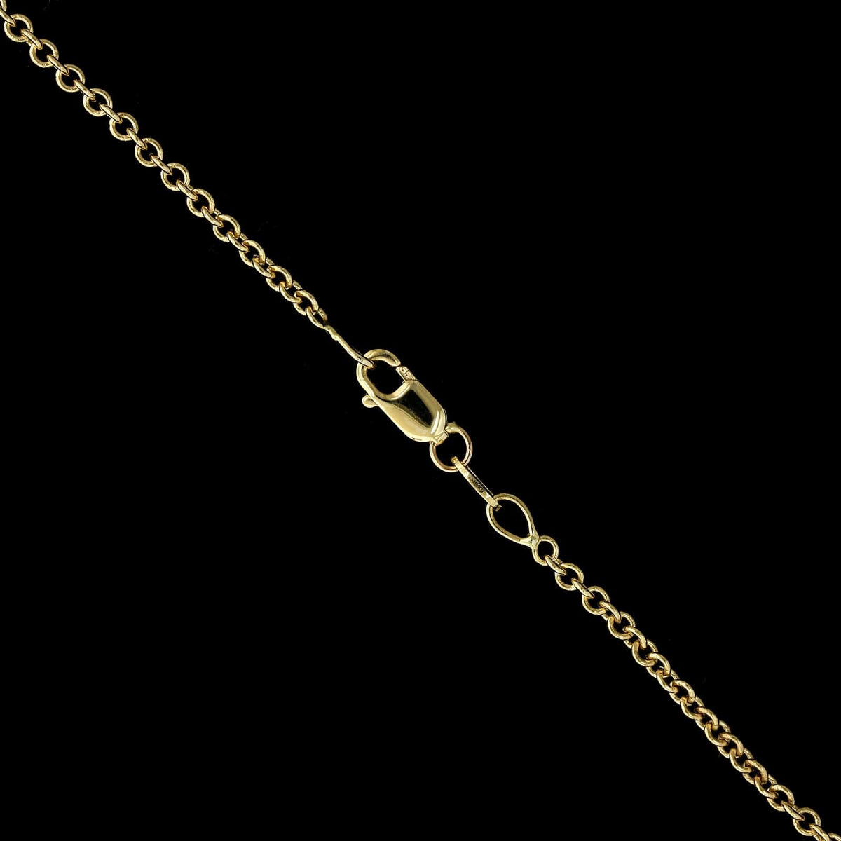 14K Yellow Gold Estate Diamond Necklace