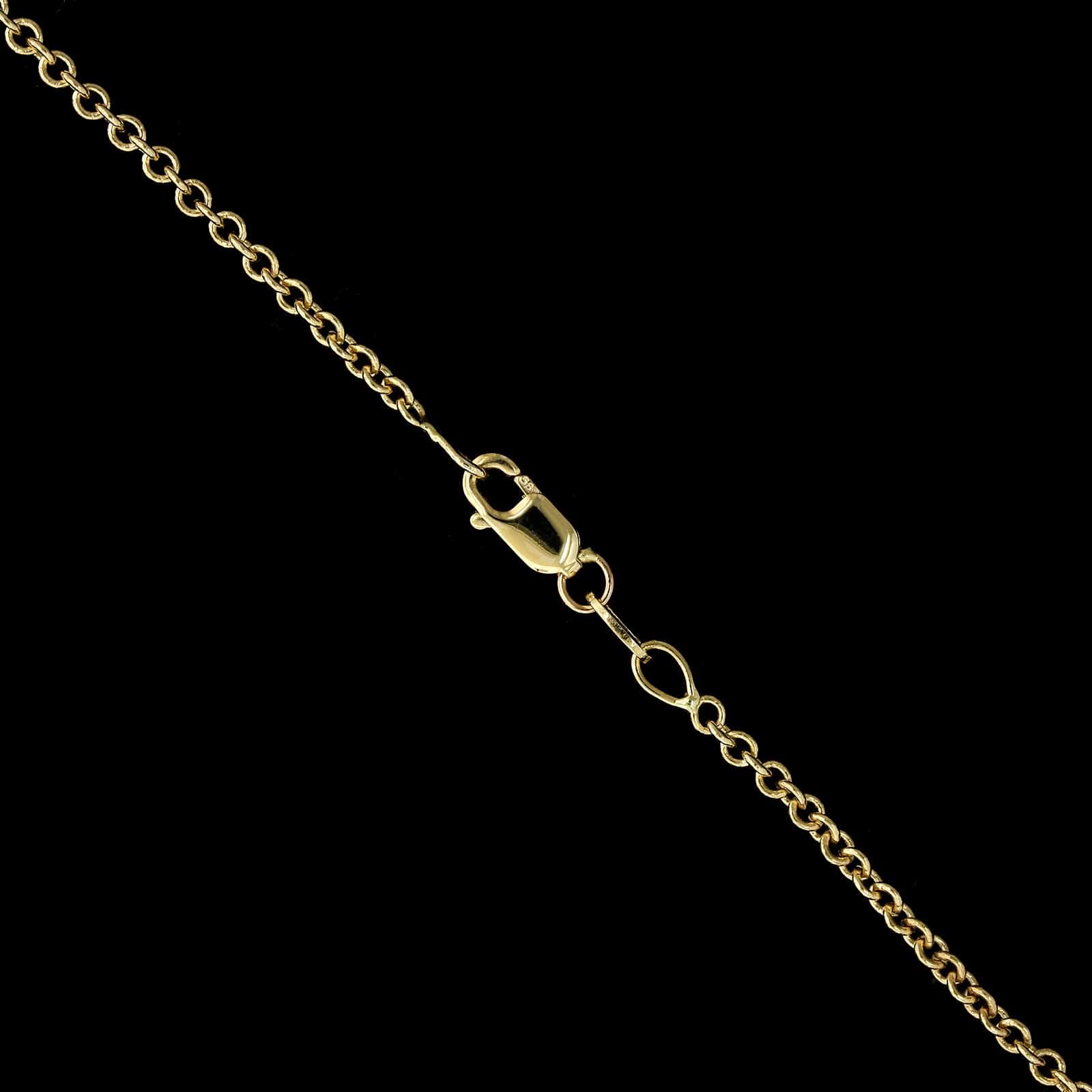 14K Yellow Gold Estate Diamond Necklace