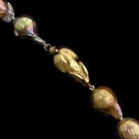 Gabriella Kiss 10K Yellow Gold Estate Baroque Cultured Pearl Necklace